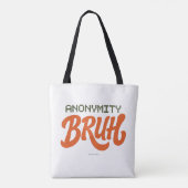 Anonymity Bruh Logo - Tote Tasche (Rückseite)