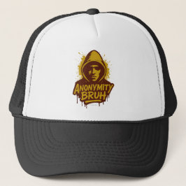 Anonymity Bruh LOGO -  Truckerkappe
