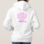 ANONYMOUS FRAUEN HOODIE (Rückseite)