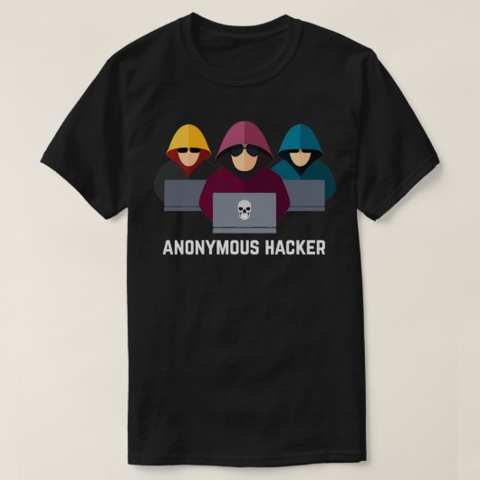 Anonymous Hacker Funny Programmer T-Shirt (Design vorne)