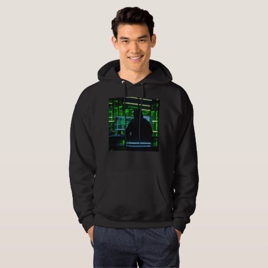 Anonymous Hacker Hoodie (Vorne ganz)
