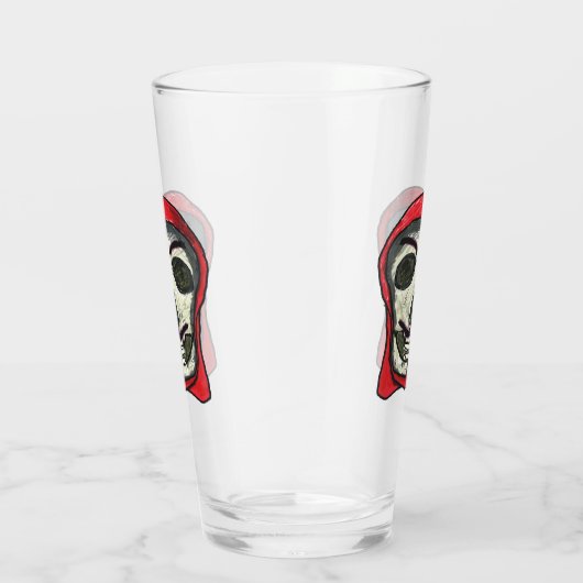 Anonymous Hacker Skull Glas (Rechts)