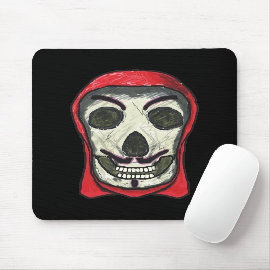 Anonymous Hacker Skull Mousepad (Mit Mouse)