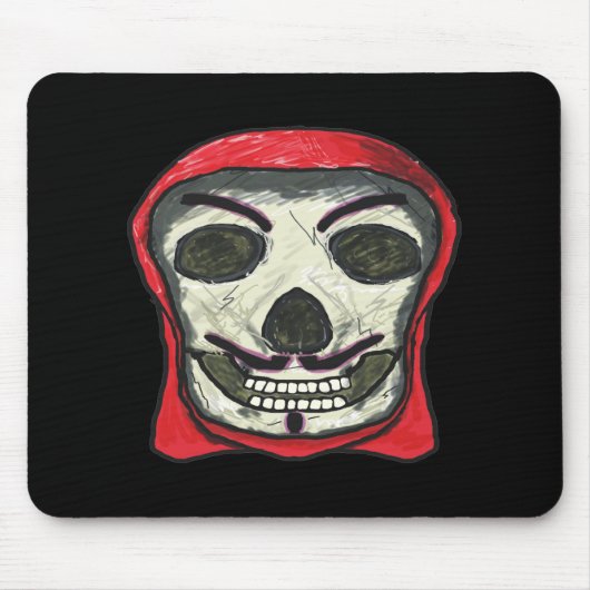 Anonymous Hacker Skull Mousepad (Vorne)