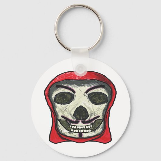 Anonymous Hacker Skull Schlüsselanhänger (Vorderseite)