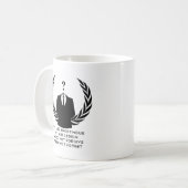 Anonymous Kaffeetasse (Vorderseite Links)
