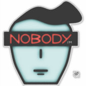 Anonymous nobody's face v1 aufkleber (Vorderseite)