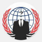 #anonymous ops runder aufkleber (Vorderseite)