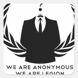 Anonymous Quadratischer Aufkleber