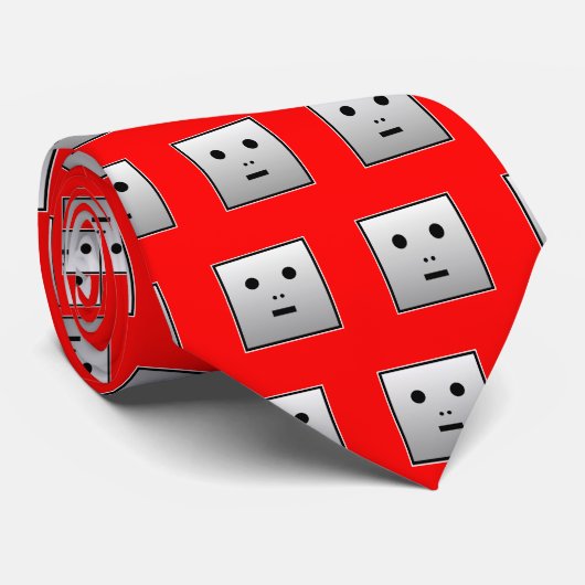 Anonymous Roboter Krawatte (Gerollt)