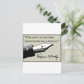 Anonymous war eine Frau Postkarte (Stehend Vorderseite)