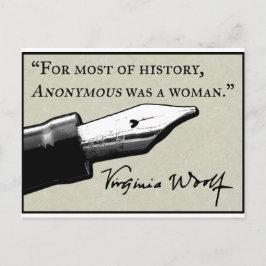 Anonymous war eine Frau Postkarte