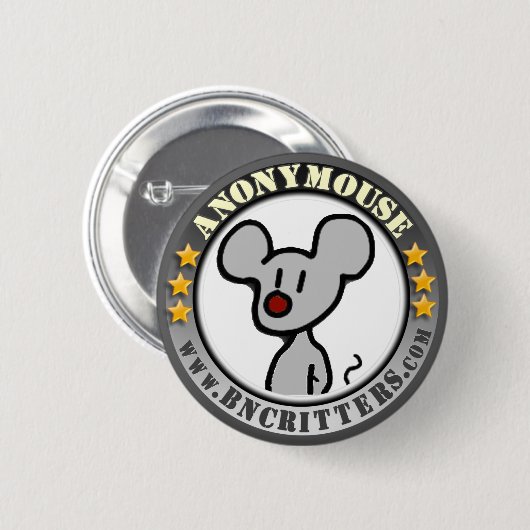 Anonymouse Knopf Button (Vorne & Hinten)