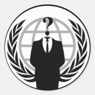 Anonywear Runder Aufkleber