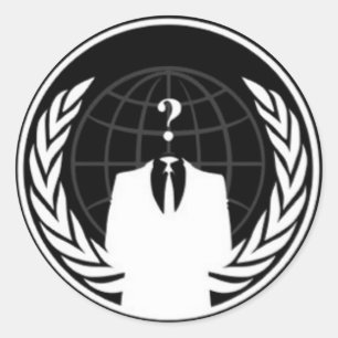 Anonywear Runder Aufkleber