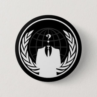 Anonywear schwarzes Abzeichen Button