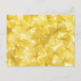 Anordnung der Bio Pasta Bows Postkarte