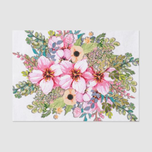 Anordnung der Blume Seidenpapier (Vorderseite)