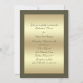 Anordnung der Einladung (Rückseite)