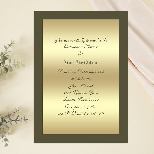 Anordnung der Einladung