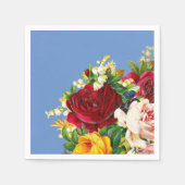 Anordnung der Rosa und Gelben Rosen Serviette (Vorderseite)