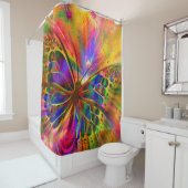 Anordnung der Schmetterlingsästhesie Duschvorhang (Beispiel)