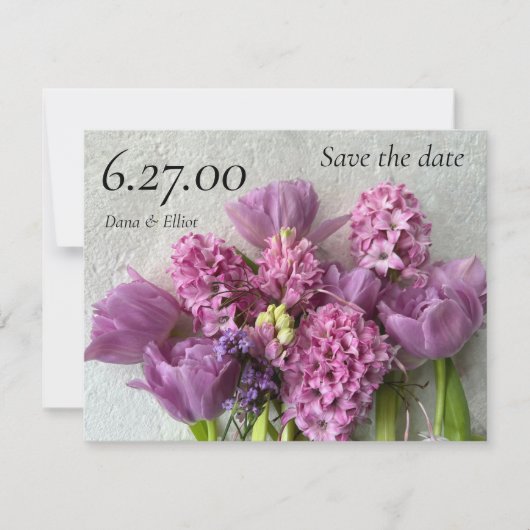 Anordnung der Tulpen Save The Date (Vorderseite)