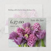 Anordnung der Tulpen Save The Date (Vorne/Hinten)