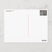 Anordnung in Grau und Rosa Postkarte (Rückseite)