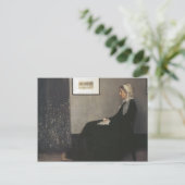 Anordnung in Grau und Schwarz - Pfeifermutter Postkarte (Stehend Vorderseite)