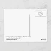 Anordnung in Grau und Schwarz - Pfeifermutter Postkarte (Rückseite)