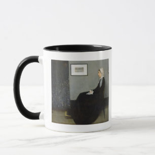 Anordnung in grauem und schwarzem No.1 Tasse