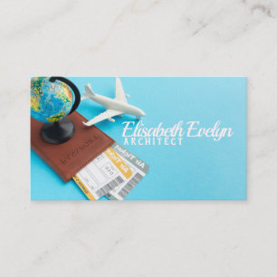 Anordnung von Fahrkarten und Pässen Visitenkarte