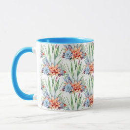 Anordnung von lebendigen Sukkulenten Tasse