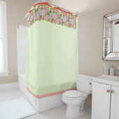 Anordnung von Peonies auf einem Duschvorhang (Beispiel)