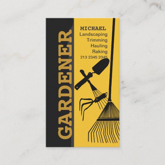 Anordnungs-landschaftlich gestaltenrasen-im Garten Visitenkarte (Vorderseite)