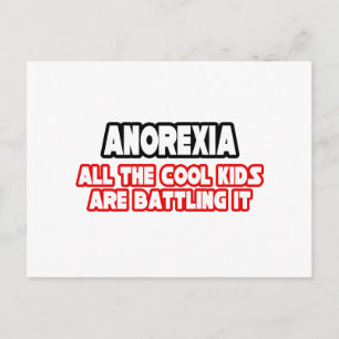 Anorexie... Coole Kinder Postkarte