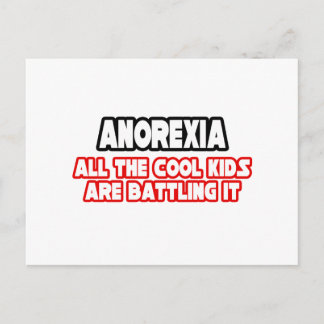 Anorexie... Coole Kinder Postkarte