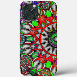 Anormale rote grüne farbige Kaleidoskop mandala Case-Mate iPhone Hülle