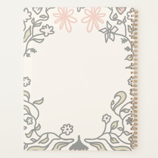 Another Beautiful Day Floral Illustration Planner Planer (Rückseite)