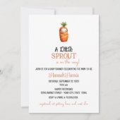 Another Little Sprout/Carrot on the Way  Einladung (Vorderseite)