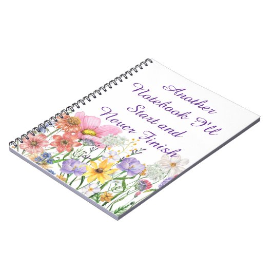 Another Notebook I'll Start and Never Finish Notizblock (Linke Seite)