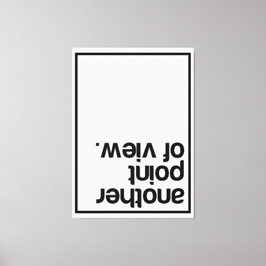 Another point of view leinwanddruck (Vorderseite)