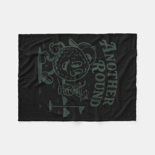 Another Round Golf Golfer Golf Lover Srts Men Dad Fleecedecke (Vorderseite (Horizontal))