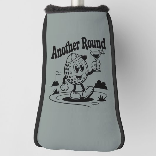 Another Round Golf Lover Sports Golfing Man  Headcover (Rotieren 90)