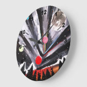 Another World Painting by Alfred Fox Große Wanduhr (Winkel)