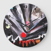 Another World Painting by Alfred Fox Große Wanduhr (Vorderseite)