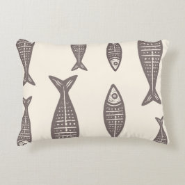 Anouke Coastal Fish / Driftwood Taupe Dekokissen