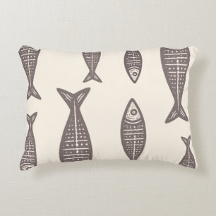 Anouke Coastal Fish / Driftwood Taupe Dekokissen
