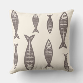 Anouke Coastal Fish / Driftwood Taupe Kissen